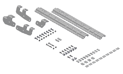 B & W TRAILER HITCHES RVK2602 UNIV.RAIL W/CUSTOM BRKT KIT